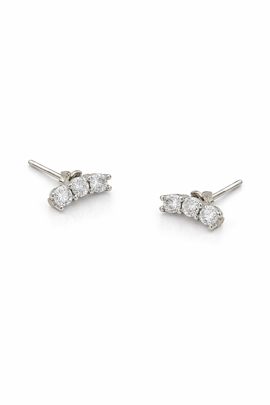 Kolczyki Moissanite 0.5CT Srebro 925 Sztyfty