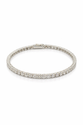 Bransoletka Tennis Moissanite 3mm Srebro 925 20cm