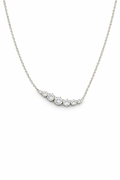 Naszyjnik Diamentowy 0,7 ct Srebro 925 Regulowany