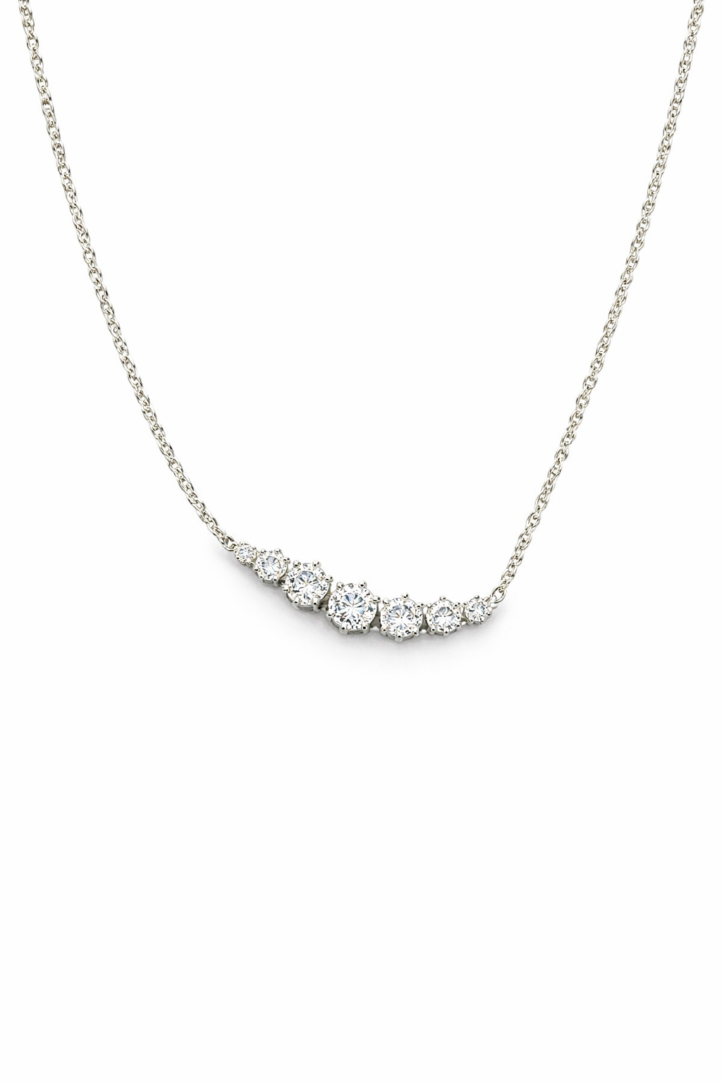 Naszyjnik Diamentowy 0,7 ct Srebro 925 Regulowany