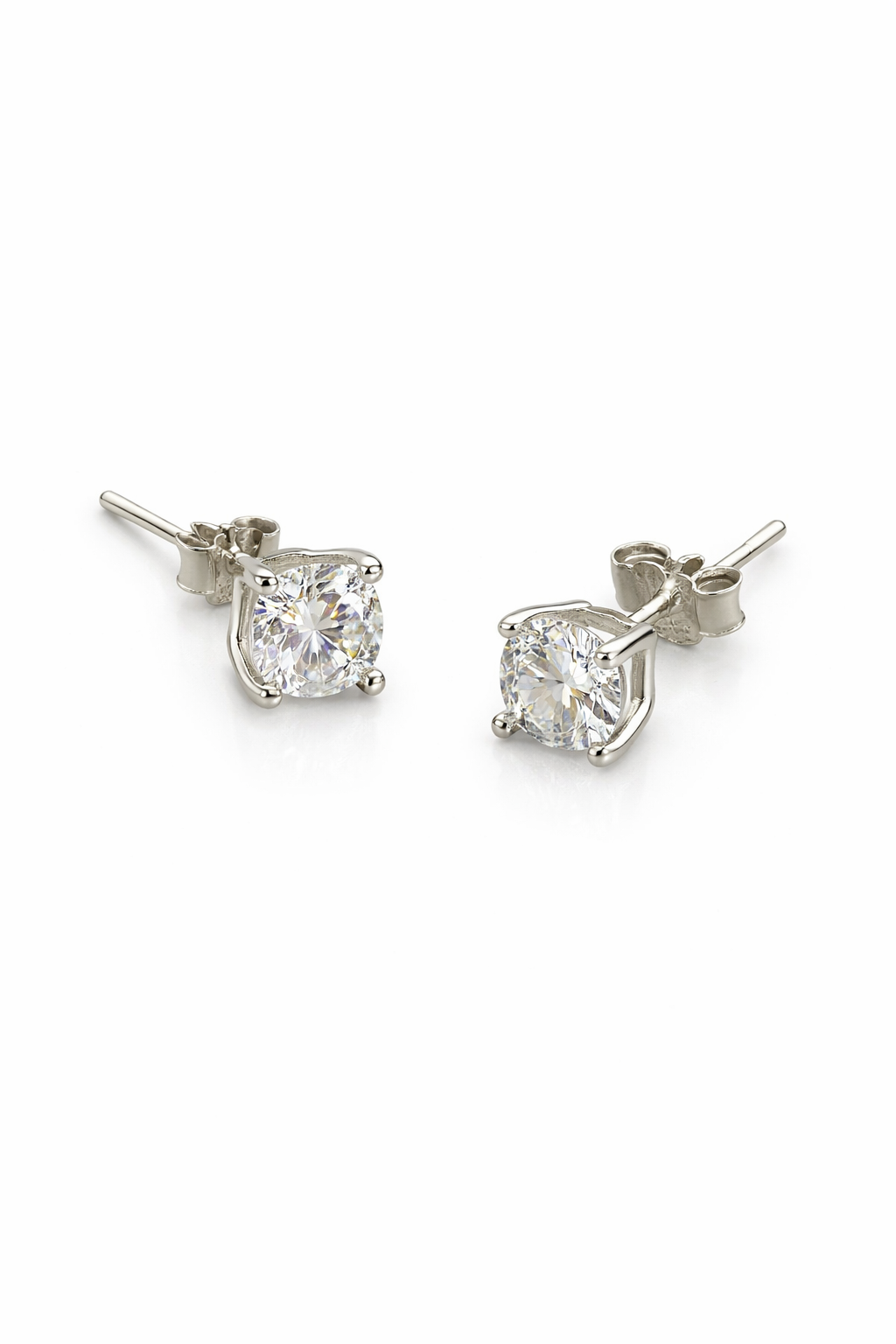 Kolczyki Moissanite 0,5 ct Srebro 925