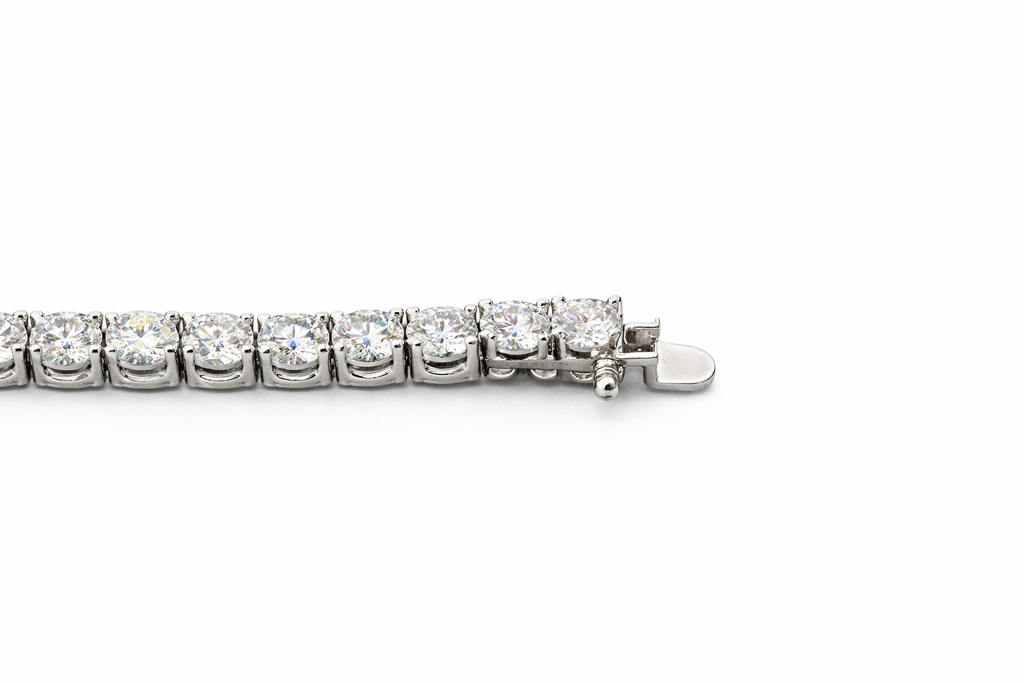 Bransoletka Tennis Moissanite 3mm Srebro 925 20cm