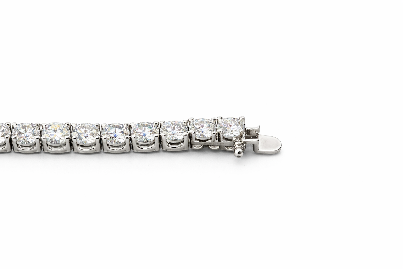 Bransoletka Tennis Moissanite 3mm Srebro 925 20cm
